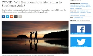 วิเคราะห์รายงานสื่อเยอรมนี-นักท่องเที่ยวต่างชาติจะกลับมาหรือไม่ หลังอาเซียนเปิดพรมแดน