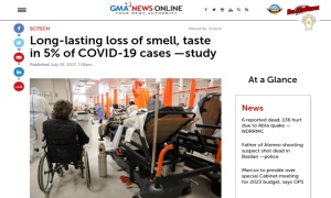 ตปท.เผยผลวิจัย พบผู้ป่วยลองโควิด 5% เสียการรับรู้กลิ่น-รส บางราย 2 ปีแล้วยังไม่ฟื้น