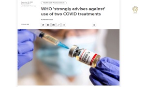 WHO ออกประกาศไม่แนะนำใช้ยาต้านโควิด 2 ชนิด-พบมีได้รับอนุมัติจาก อย.ไทยถึงปี 71 ด้วย