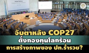 จับตาจัดตั้งกองทุนโลกร้อนหลัง COP27- การสร้างภาพลักษณ์ของประ ...