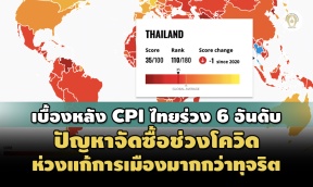 เบื้องหลังไทยร่วง 6 อันดับ CPI ปี 64 ปัญหาจัดซื้อช่วงโควิด-ห ...