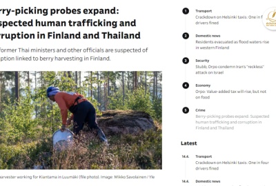 ตร.ฟินแลนด์ขยายผลสอบคดีค้ามนุษย์-ส่งหลักฐานปมเส้นเงินเอี่ยวอดีต รมต.ให้ไทยแล้ว