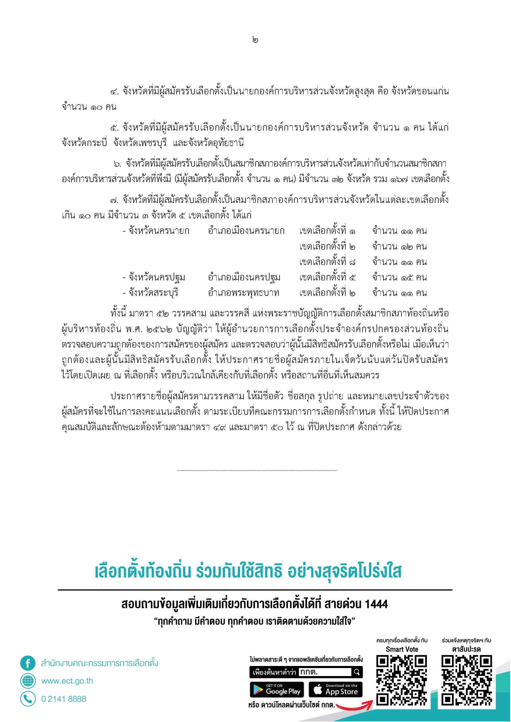 ข่าว 59 2563 รวมจำนวนผู้สมัคร อบจ ทั้งหมด Page 2