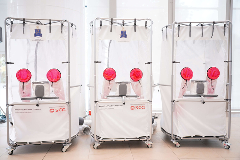 4 ห้องตรวจเชื้อความดันลบหรือบวกแบบเคลื่อนที่