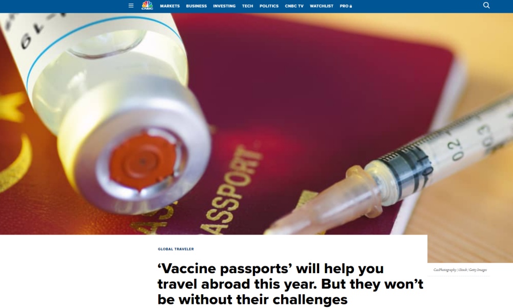 Vaccinepassportt