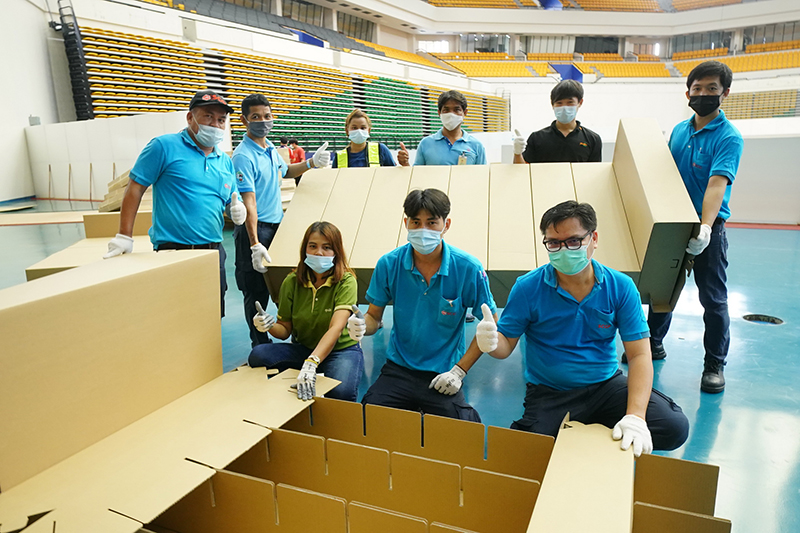 14 เตียงสนามกระดาษของ SCGP