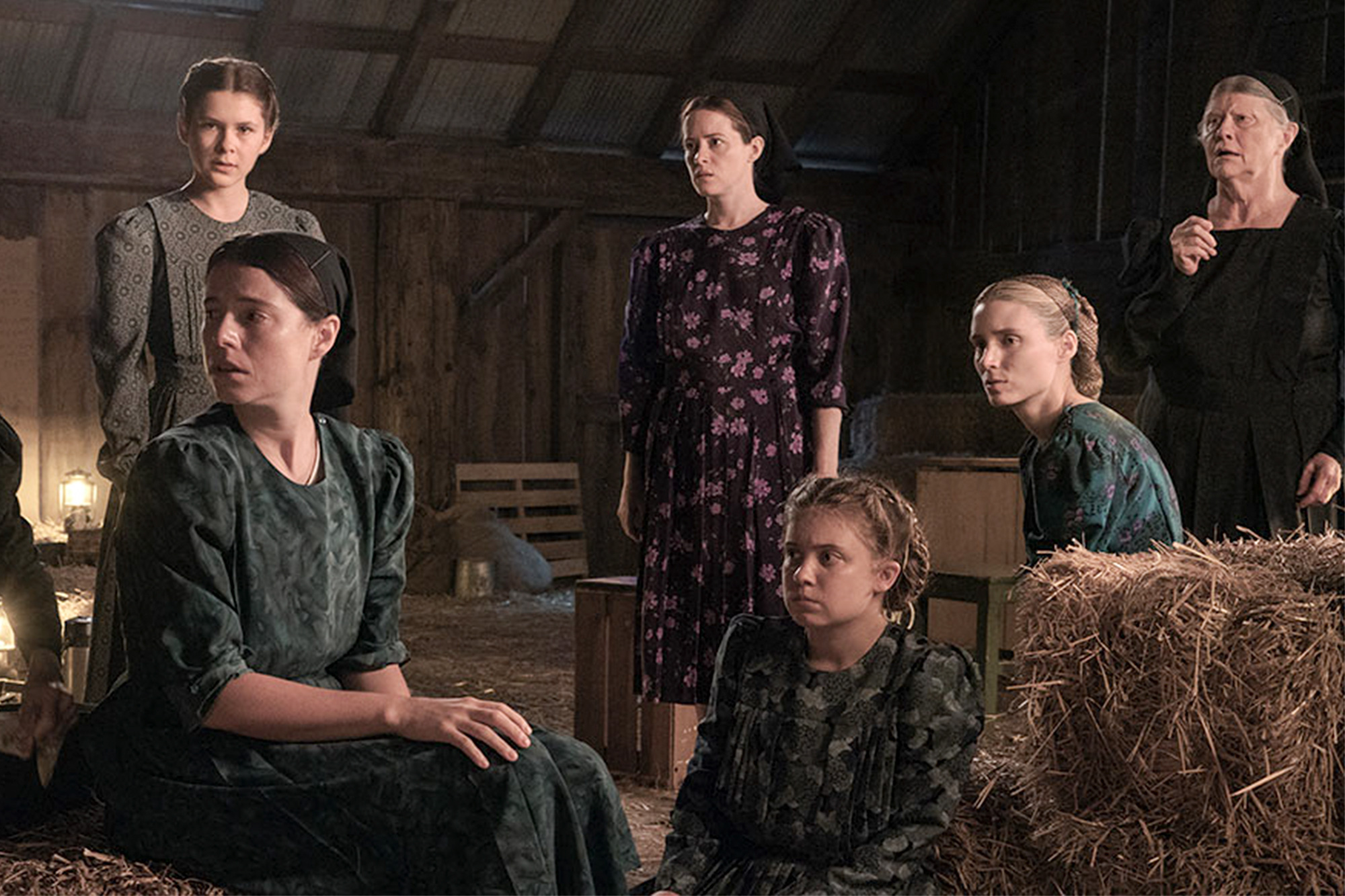 WOMEN TALKING (2022)Rooney Mara, Claire Foy, and Jessie Buckley CR: Michael Gibson/United Artists Releasing