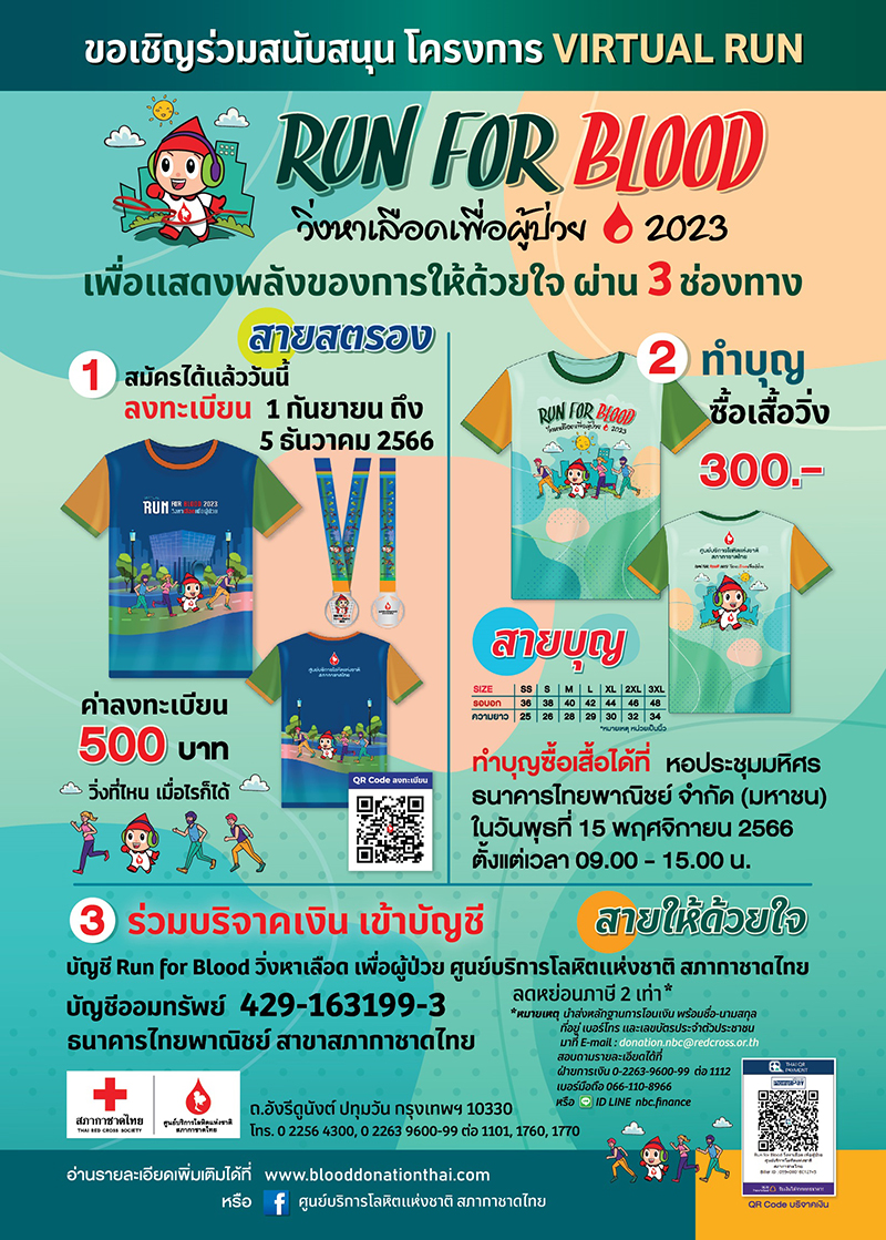 Run for Blood 1011 info scb