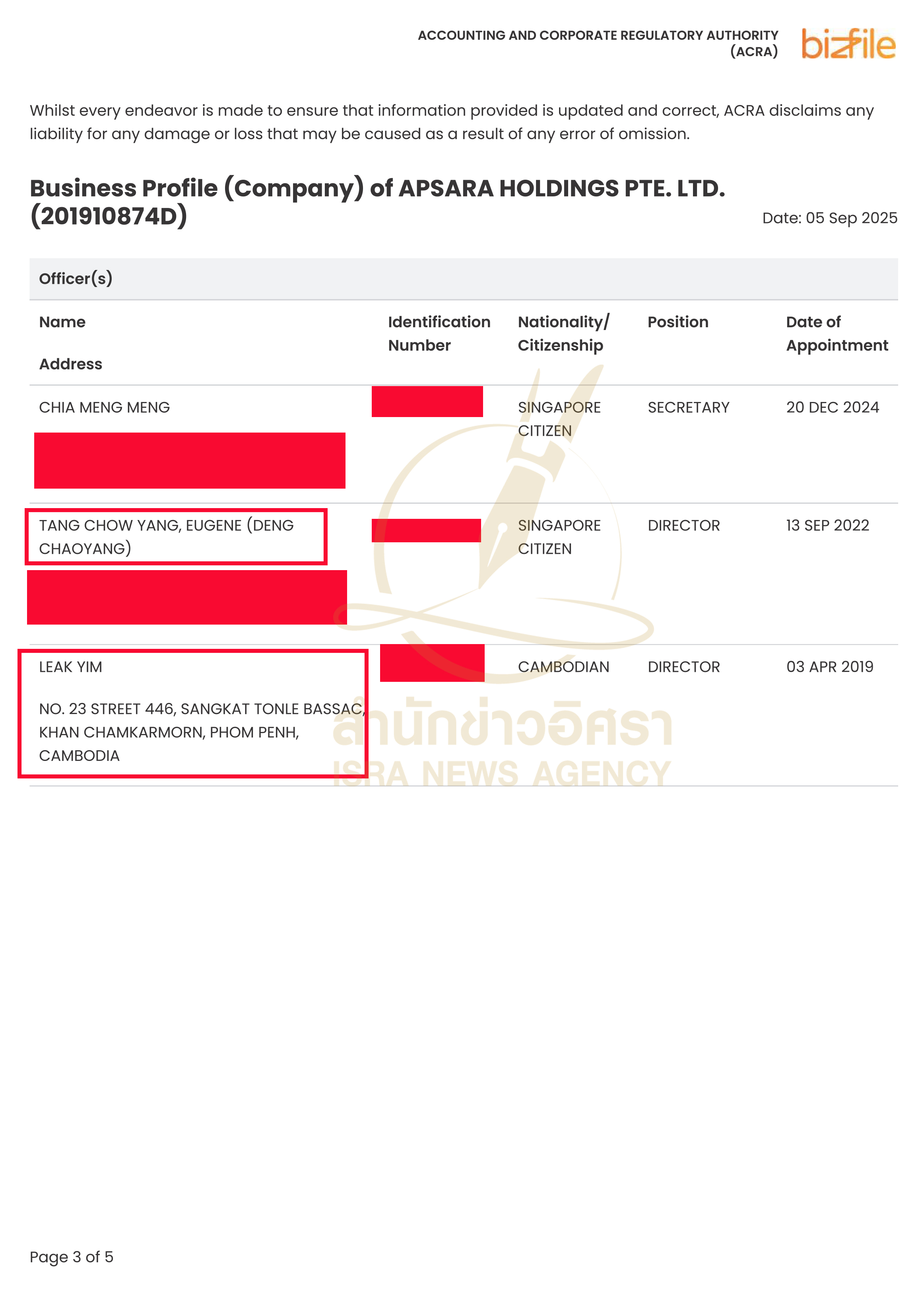 Apsara Holdings Pte. Ltd 3