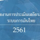 รายงานการประเมินเสถียรภาพระบบการเงินไทย 2561