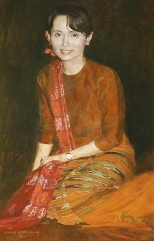 aung san suu kyi portrait