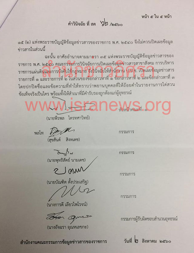 PIC อทธรณ ปปช คดขาวมารค 6