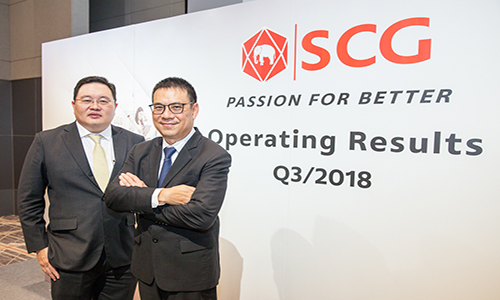 1 เอสซจ แถลงผลประกอบการไตรมาส 3 และ 9 เดอนแรกป 2561